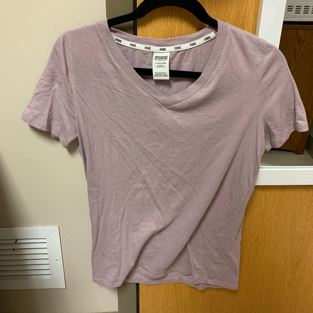 Pink brand grey/lavender tee shirt
